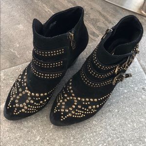 Ash Suede studded ankle booties - 7